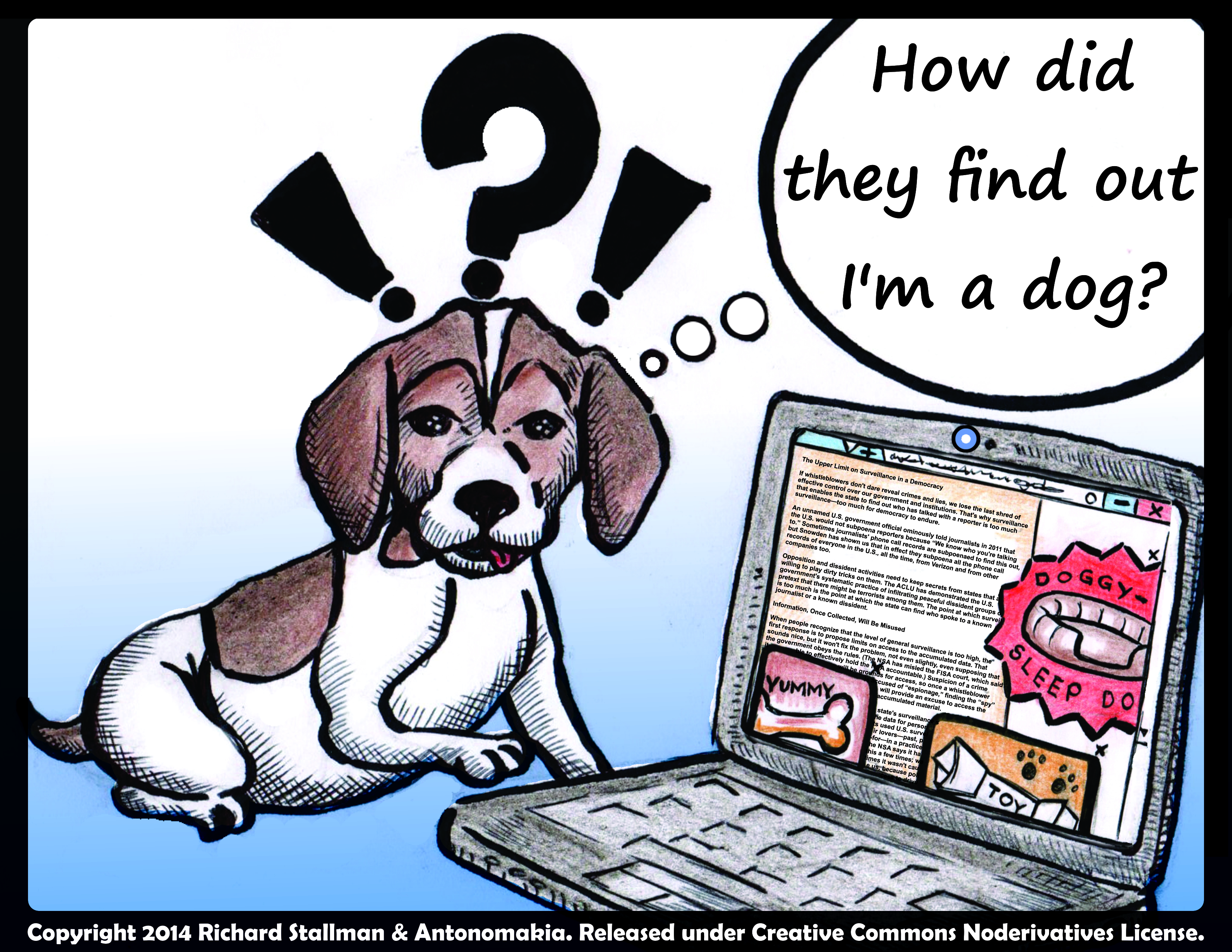 Dog Cartoon - GNU Project - Free Software Foundation